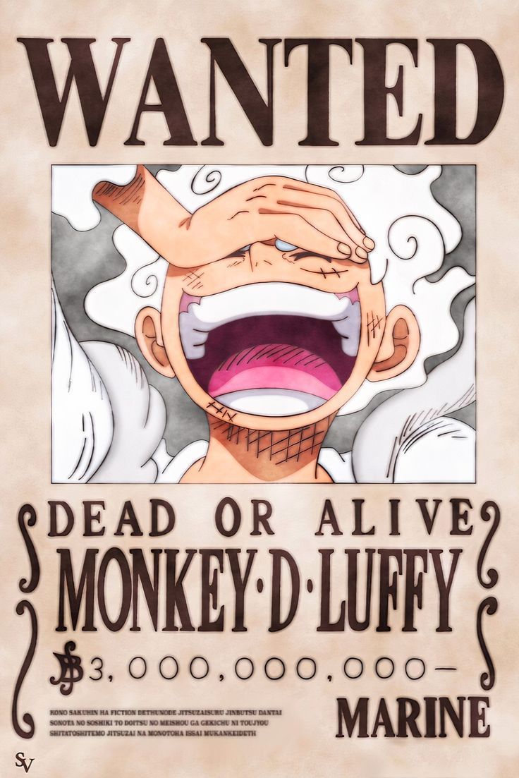 Luffy's new wanted poster
