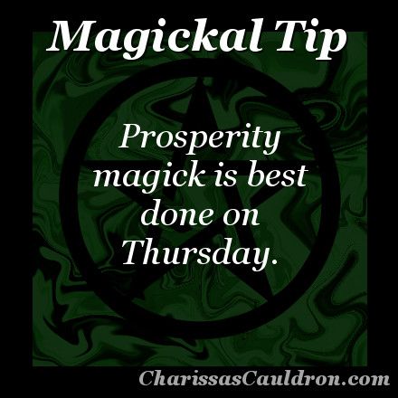 Magickal Tip - Prosperous Thursday