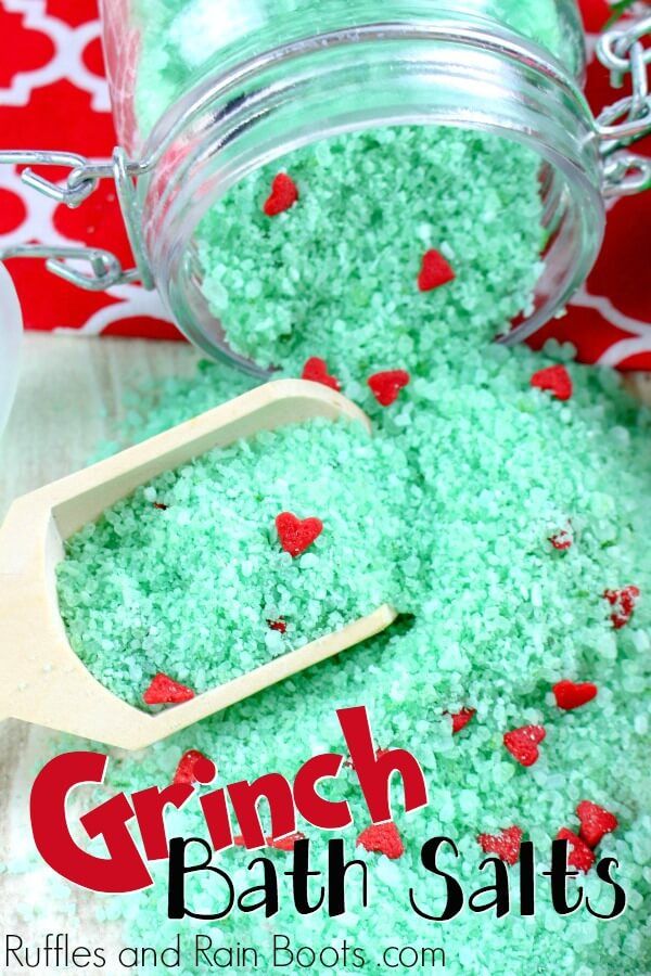 Make Some Easy Grinch Bath Salts And Wow Them All