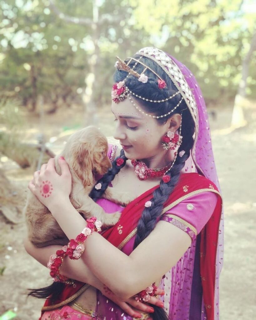 Mallika Singh With A Puppy Images