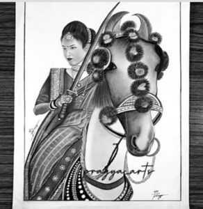 Manikarnika Drawing  || Pencil Drawing of Manikarnika ( Rani Laxmi Bai ) Images