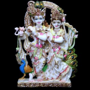 Marble Murti Statue Radha Krishna 18 inch , shubham crafts HD Wallpaper