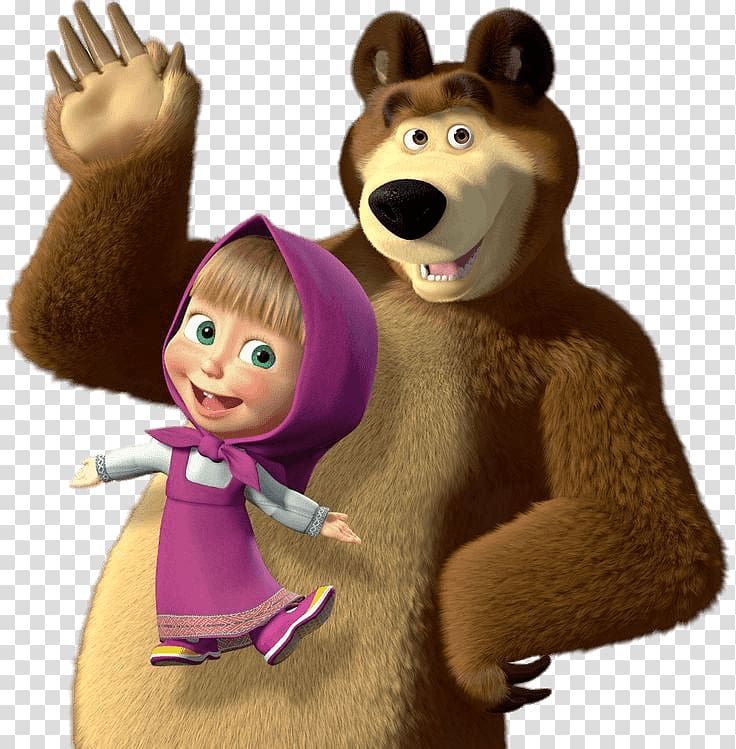 Masha and the Bear , Masha and the Bear , bear transparent background PNG clipar