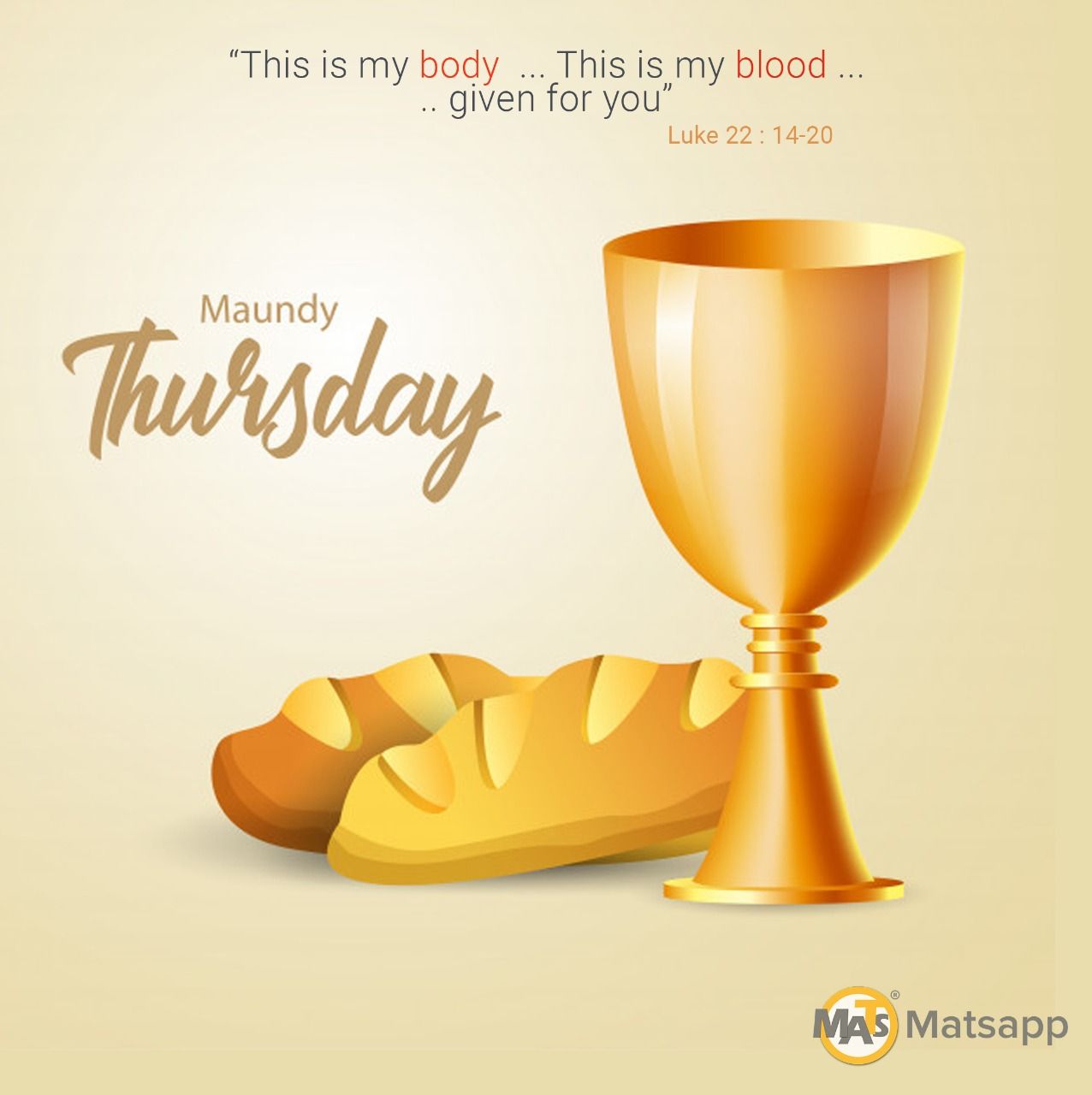 Maundy Thursday • Luke 22:14-20