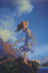 Maxfield Parrish Ecstasy Realism Romantic Artwork Woman Portrait Oil Painting Wa HD Wallpaper