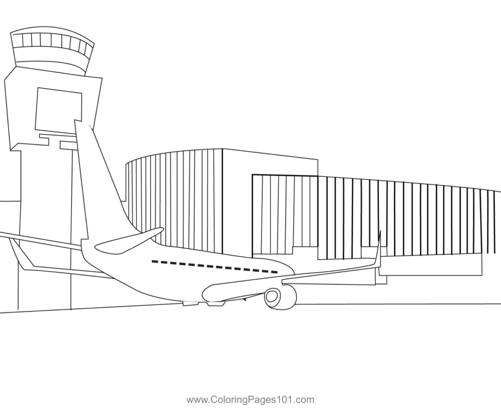 Miami International Airport Coloring Page Images