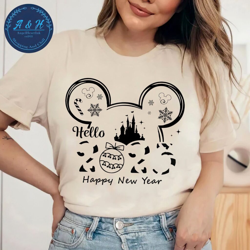 Mickey Ears Happy New Year Tshirt Disney Happy New Year