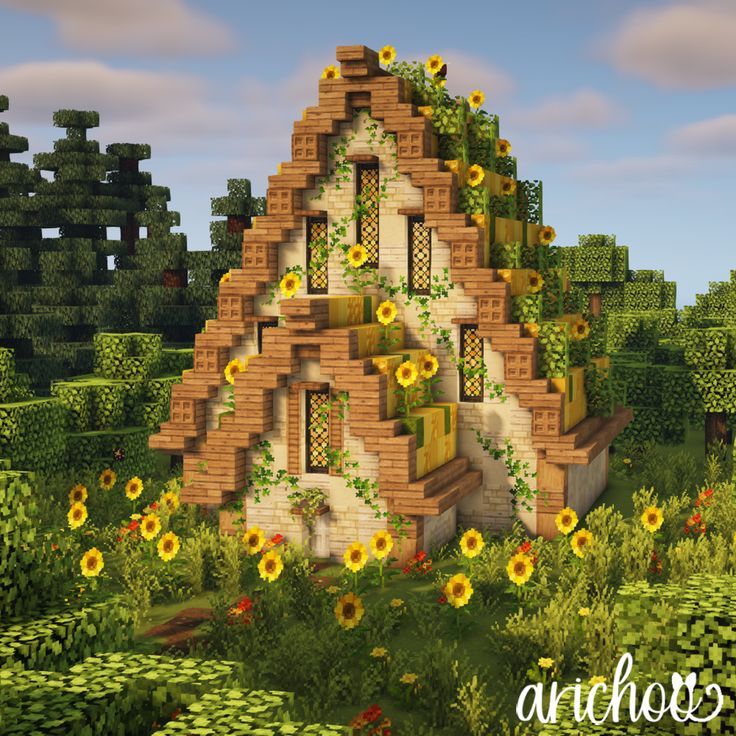 Minecraft Cottagecore Aesthetic - Sunflower Cottage