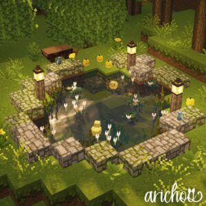 Minecraft Duck Pond , Decoration Ideas HD Wallpaper