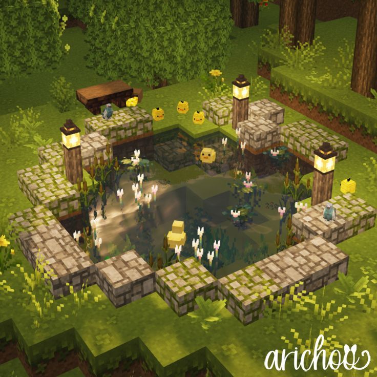 Minecraft Duck Pond - Decoration Ideas