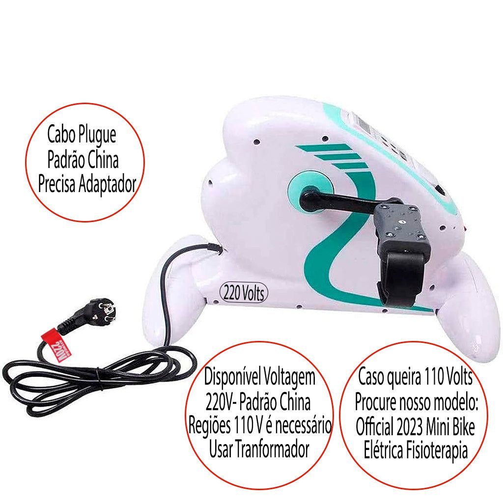 Mini Bike Eletrica Passiva Fisioterapia Avc Pernas E Bracos