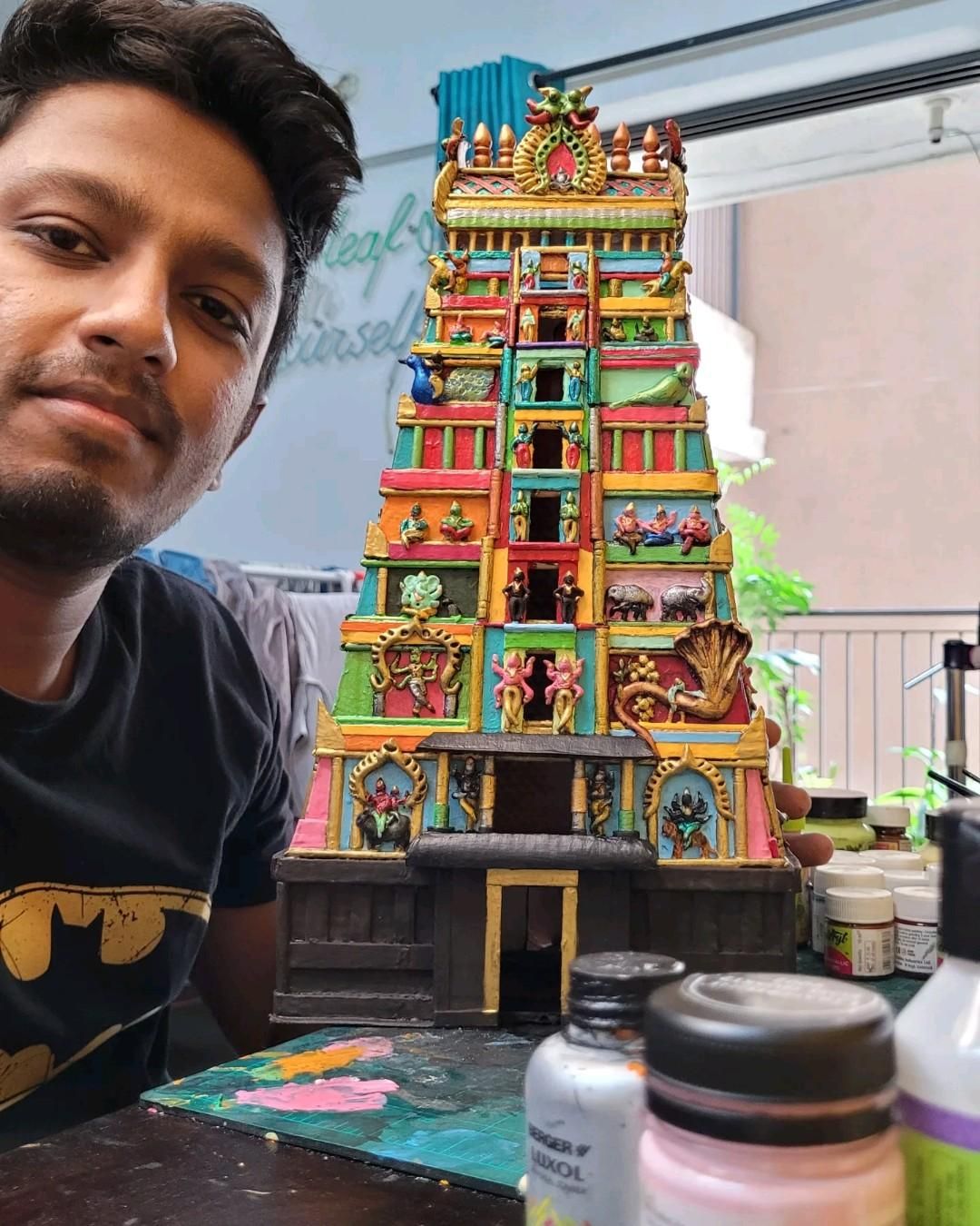 Miniature Gopuram Model