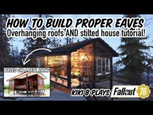Modern Waterfront Cabin with Perfect Roof Eaves || Fallout 76 CAMP Building Tuto HD Wallpaper