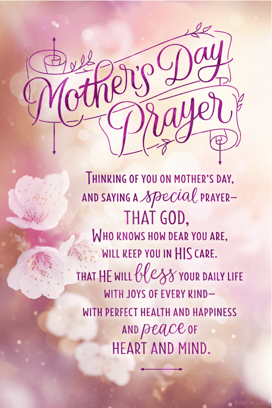 Mother'S Day Prayer Ecard