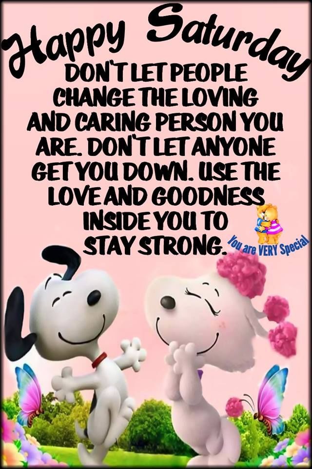 Mr And Mrs Snoopy Happy Saturday Quote