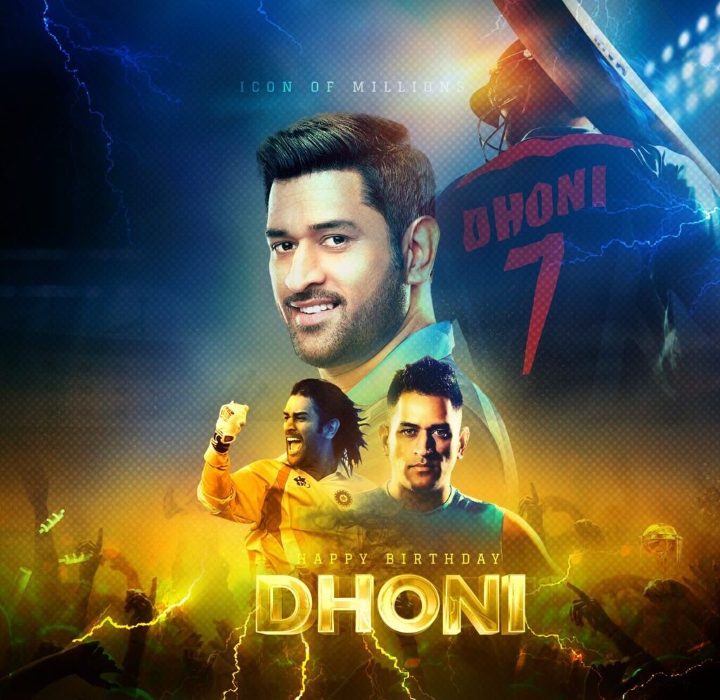 Ms Dhoni Dp 7Th July Birthday Images