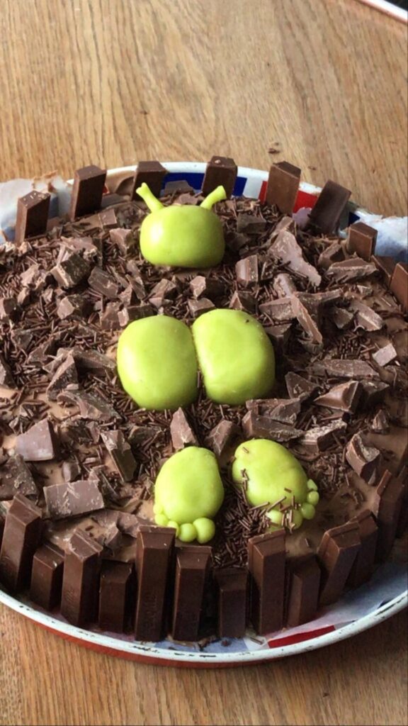 My First Shrek Cake!