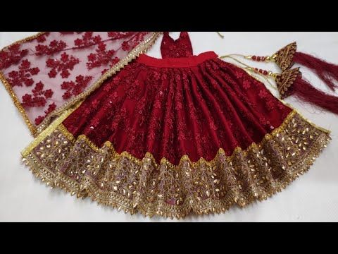 Navratri lehenga chunri for Mata Rani/ durga ji dress/ navratri special how to m