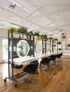 , New Style Hairdressing Salon Furniture Round Led Salon Mirror Station With  Images