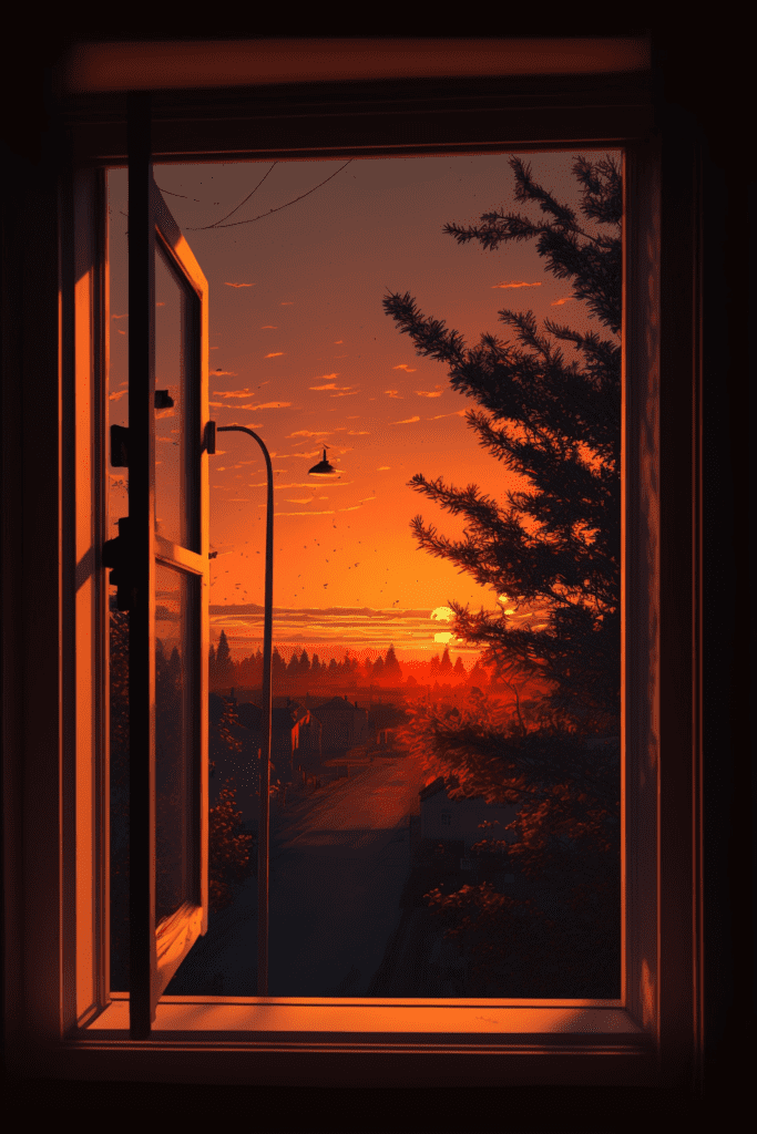 Orange Window Sunset Images