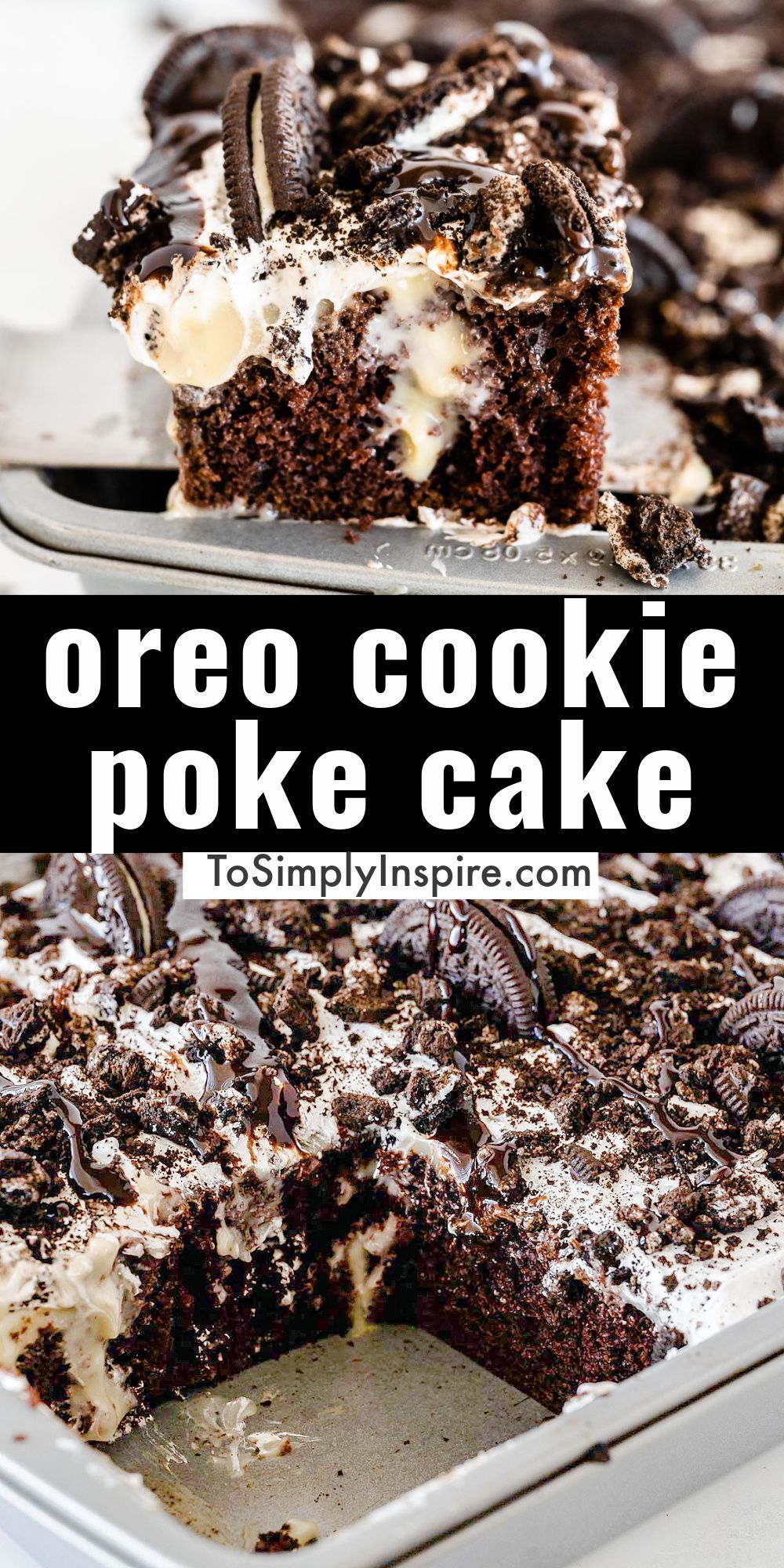 Oreo Cookie Pudding Poke Cake HD Wallpaper