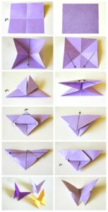 Origami paper butterflies HD Wallpaper
