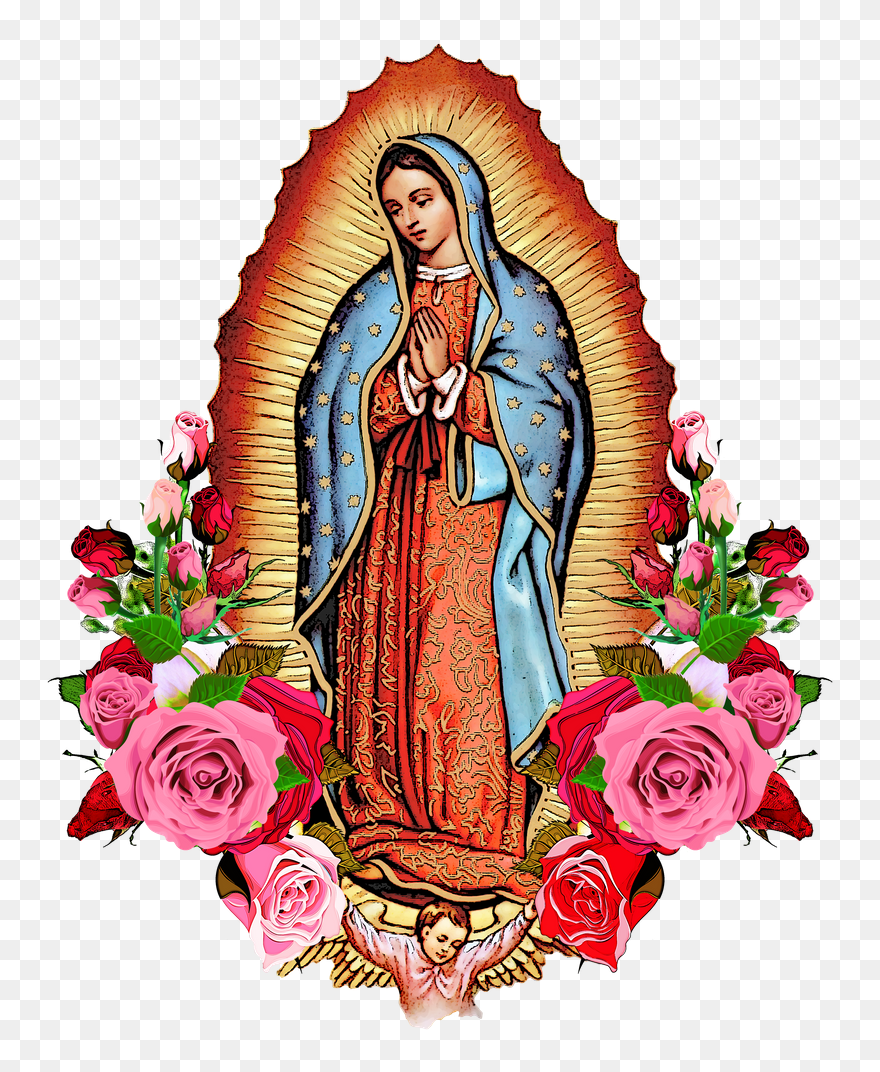 Download Our Lady Of Guadalupe With Roses Clipart (#5723578) - PinClipart