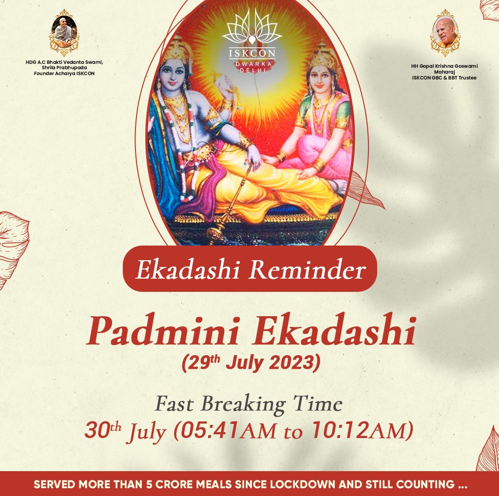Padmini Ekadashi Festivity: Embrace Glories | Iskcon Dwarka