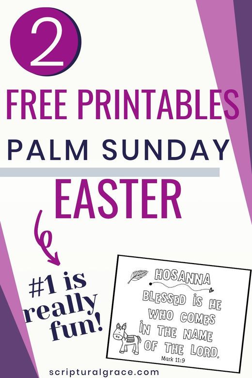 Palm Sunday - Easter Sunday School Lesson.