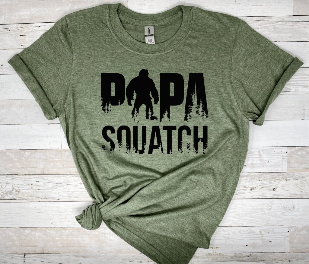 Papa Squatch Shirt Bigfoot Dad Tshirt Bigfoot Shirt Etsy