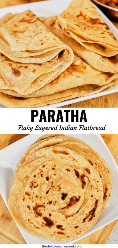Paratha Layered Indian Flatbread Images