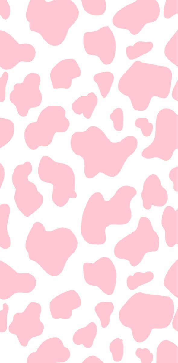 Pastel pink cow print