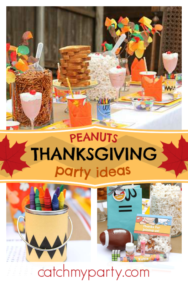 Peanuts / Thanksgiving/Fall "Peanuts Thanksgiving Party" | Catch My Party