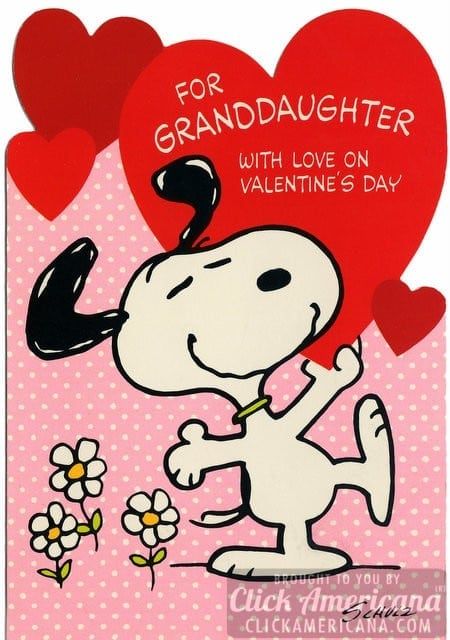 Peanuts! Vintage Snoopy Valentine'S Day Cards (Plus Woodstock!) - Click American