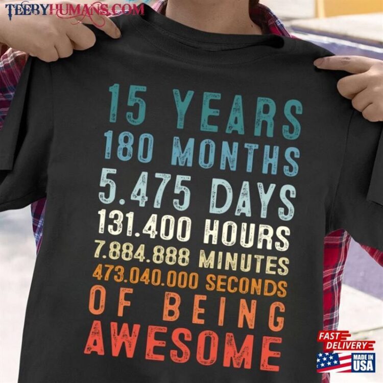 Personalized Age 15 Year Old Happy 15Th Birthday Gifts Years 180 Months Of Being