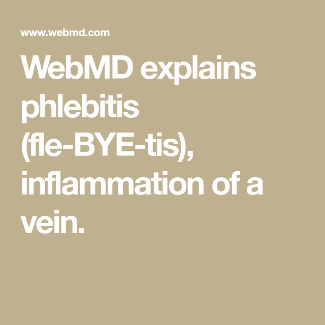 Phlebitis Basics