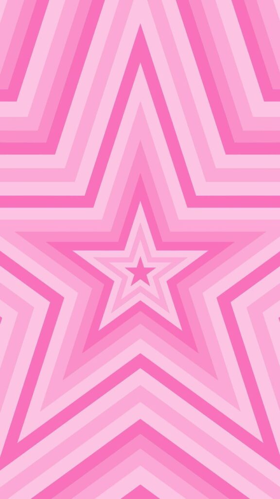 Phone Wallpaper, Background. 'Pastel Pink Star' (1)