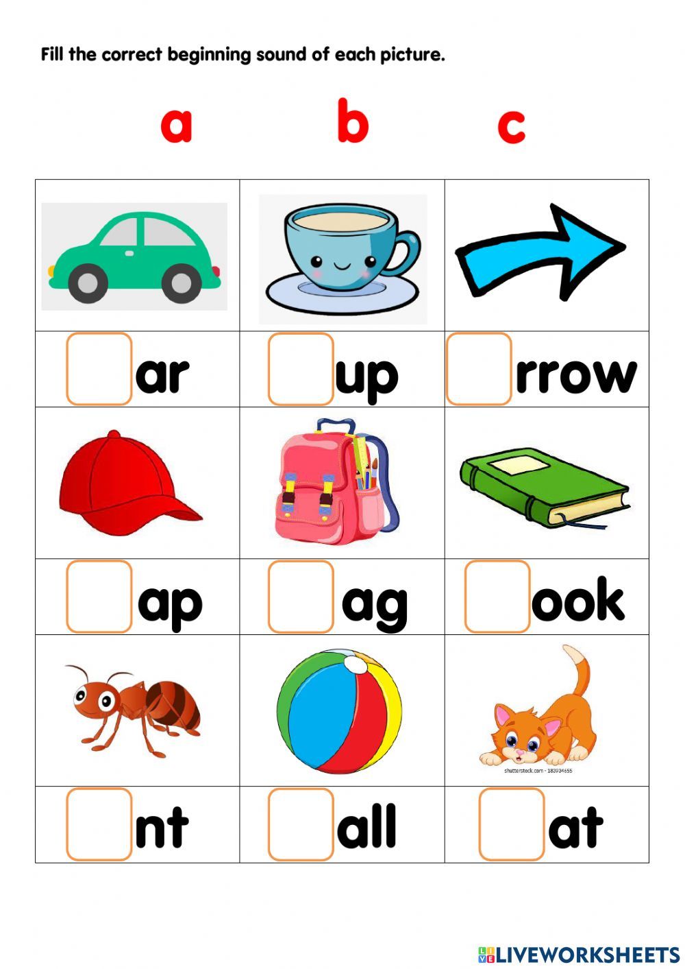 Phonic exercise for grade 5