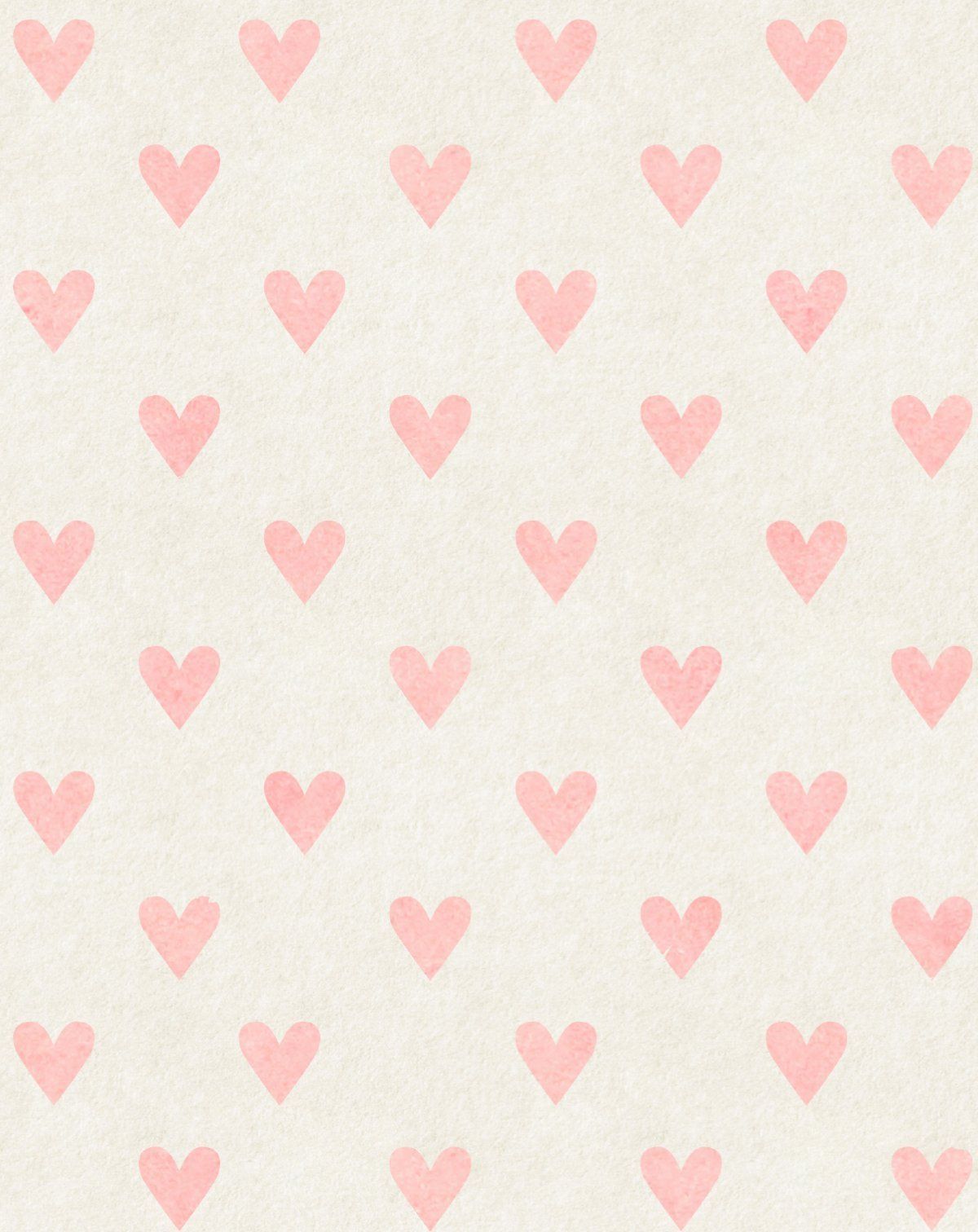 Pink Hearts Wallpaper - Traditional (Paste the Wall) | A classic flat-matte fini