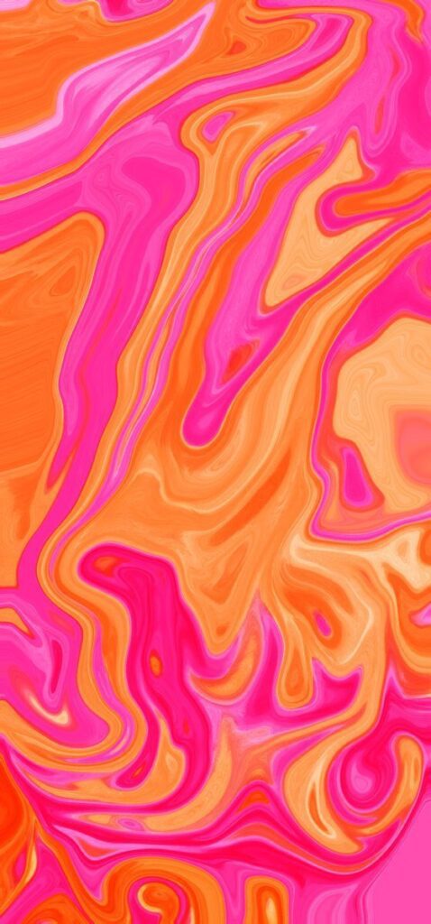 Pink And Orange Marble Effect Background Same Size As Iphone