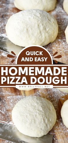 Pizza Dough Recipe {Quick and Easy!} - Belly Full