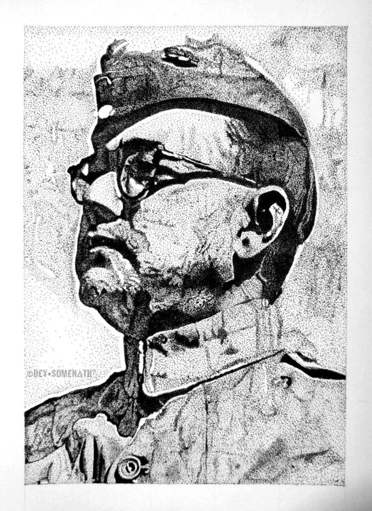 THE IDEAL LEADER // NETAJI . . .○Realistic Graphite Pencil drawing ○  @staedtler pencil used ○ @fabriano1264 accademia… | Instagram