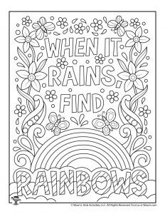 Positive Sayings Adult Coloring Pages