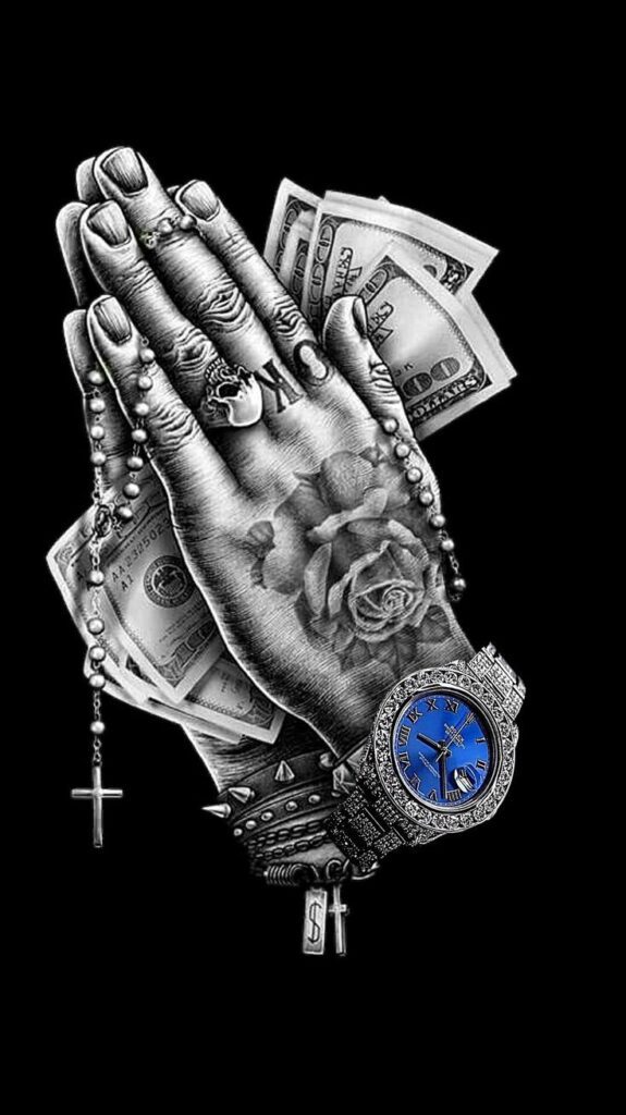 Praying Hands Hand Tattoos Phone For Men Money