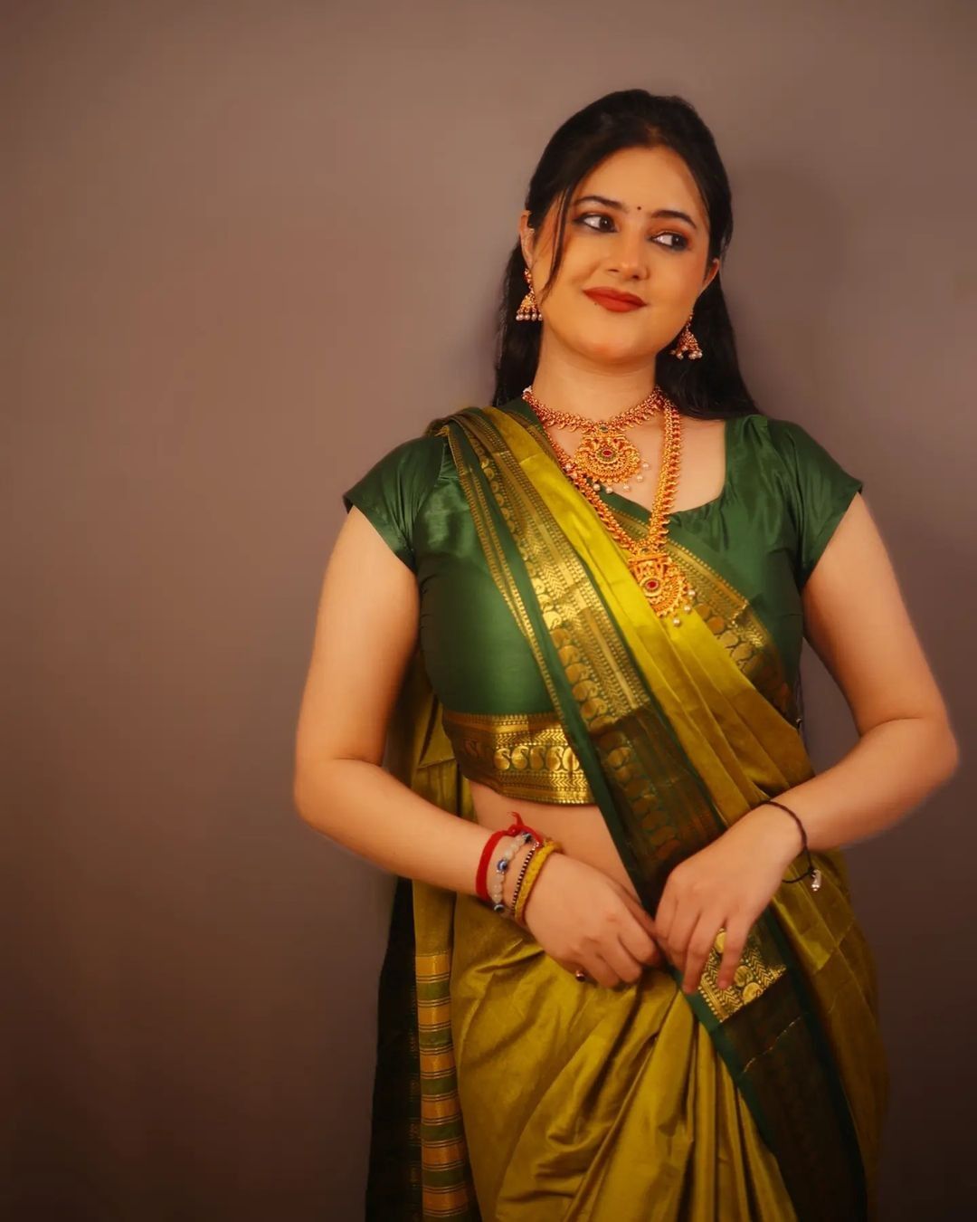 Preksha Rana Beautiful And Sexy Saree Blouse Collection HD Wallpaper