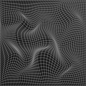 Premium Vector | Abstract wavy grid isolated on black background. Images