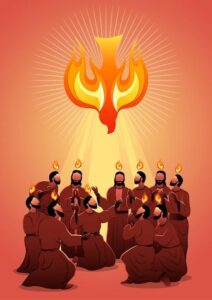 Premium Vector | An illustration of pentecost sunday holy spirit biblical series HD Wallpaper