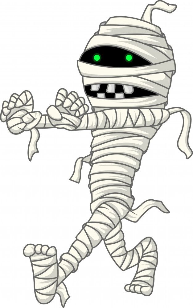 Premium Vector | Cartoon halloween mummy