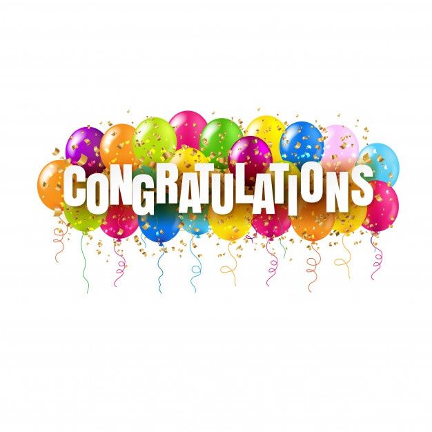 Premium Vector Congratulations Card And Colorful Balloons On White