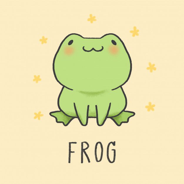 Premium Vector Cute Frog Cartoon Hand Drawn Style Images